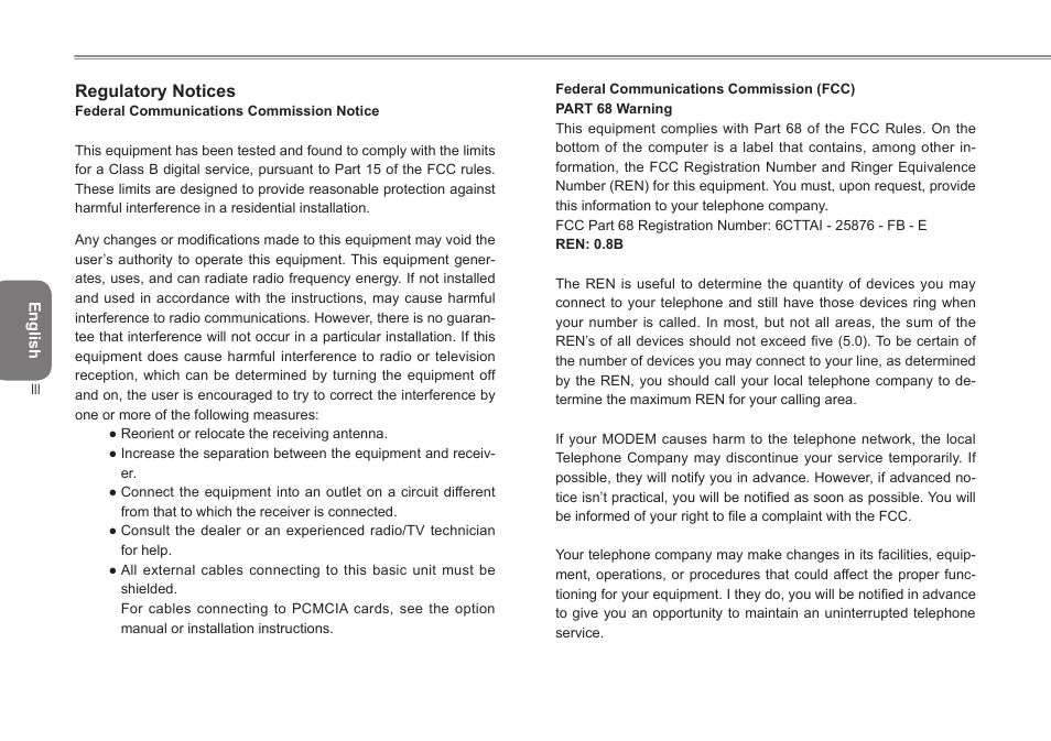Regulatory notices | Intel W476 User Manual | Page 4 / 36
