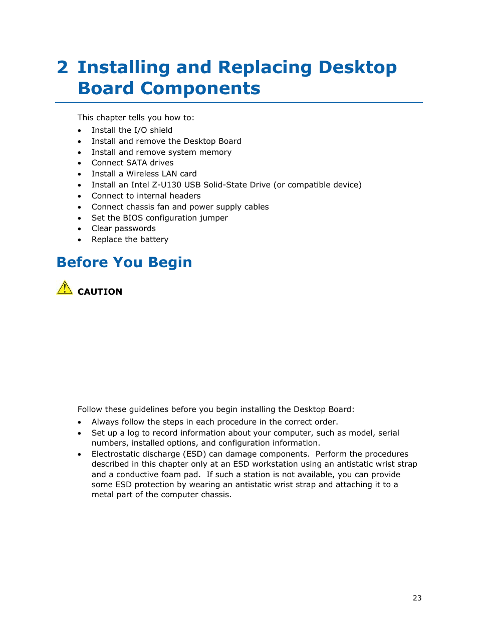 Before you begin | Intel D510MO User Manual | Page 23 / 66