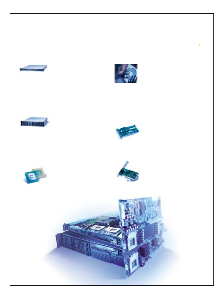 Complete your intel, Intel, Server chassis sr1200 | Server chassis sr2200, Pentium, Iii processors, Server management, Raid controllers, Pro server adapters | Intel SCB2 User Manual | Page 5 / 6