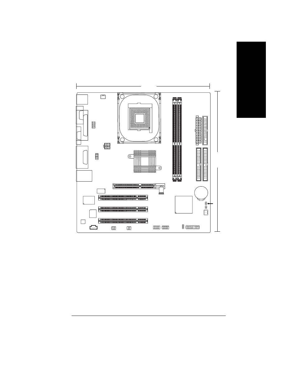 English, 8s661fxm-rz motherboard layout, 8s661fxm-rz | Intel 8S661FXM-RZ User Manual | Page 7 / 40