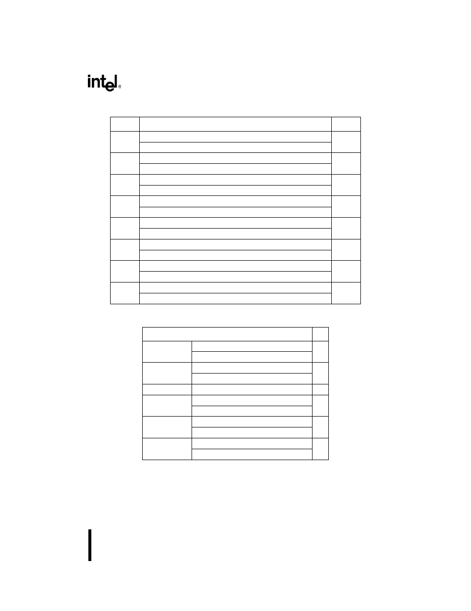 Table 57. example intcfg configuration register, Table 58. example siocfg configuration register | Intel 386 User Manual | Page 106 / 691