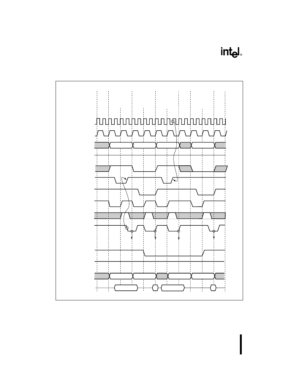 Figure 64. basic internal and external bus cycles, Figure 6-4 shows internal and external bus cycles | Intel 386 User Manual | Page 125 / 691