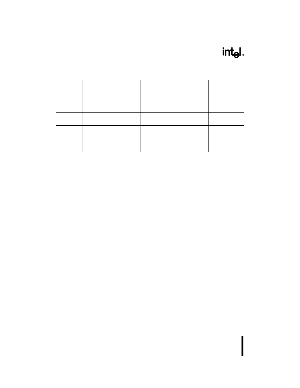 1 mode 0 – interrupt on terminal count, Table 103. operations caused by gaten | Intel 386 User Manual | Page 249 / 691