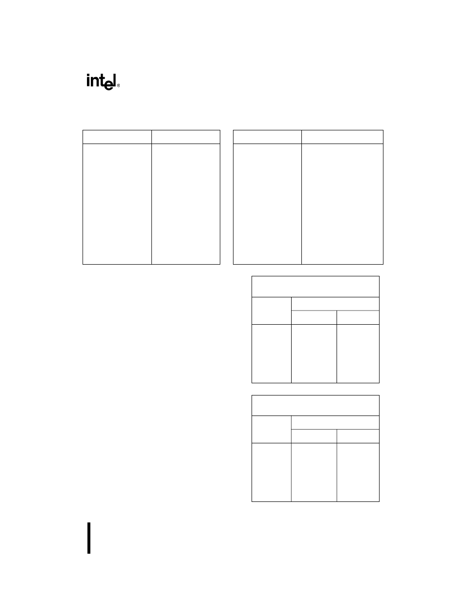 Table e7. encoding of 16-bit address mode with “m | Intel 386 User Manual | Page 664 / 691