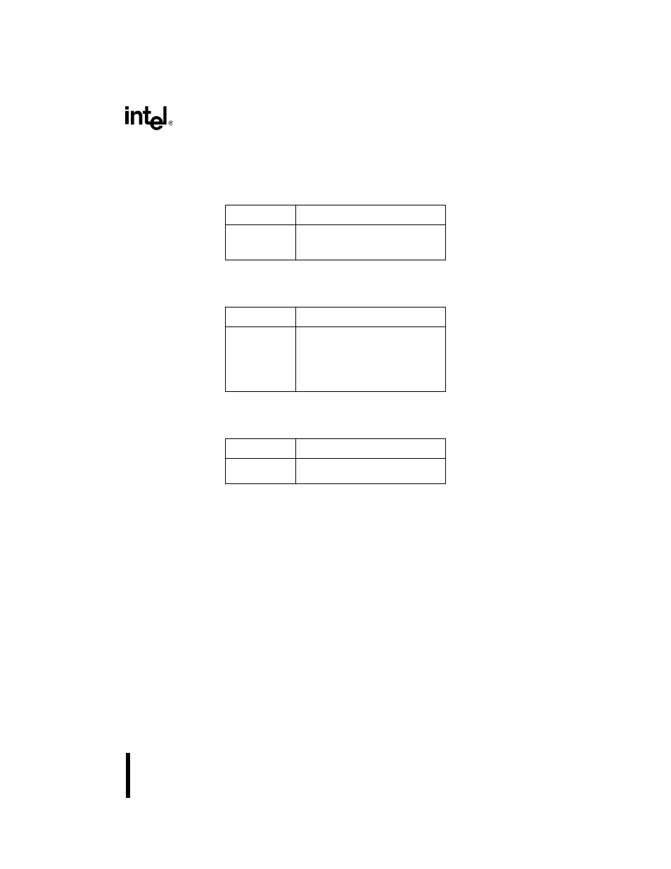 E.2.2.8 encoding of control or debug or test regis, Table e13. when interpreted as control register f, Table e14. when interpreted as debug register fie | Table e15. when interpreted as test register fiel | Intel 386 User Manual | Page 668 / 691