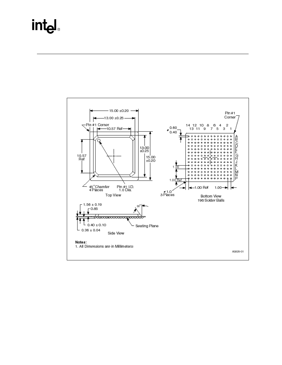 Package and pinout information, 1 package information | Intel GD82559ER User Manual | Page 91 / 94
