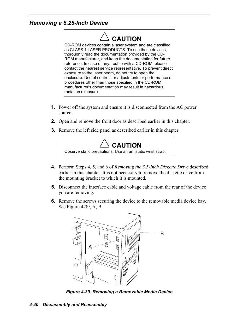 Caution | Intel Express 5800/120Ld User Manual | Page 112 / 194