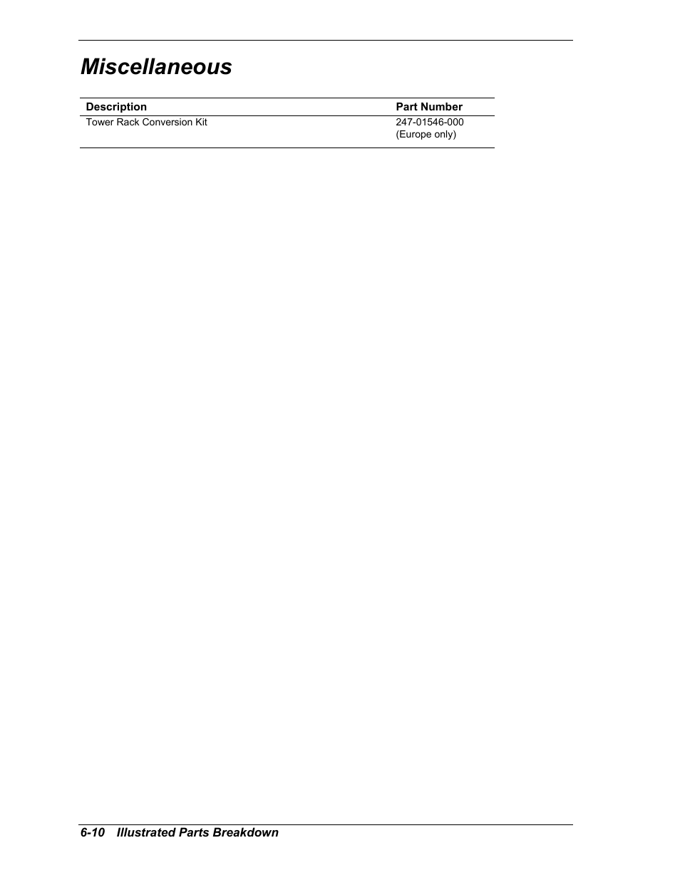 Miscellaneous | Intel Express 5800/120Ld User Manual | Page 154 / 194