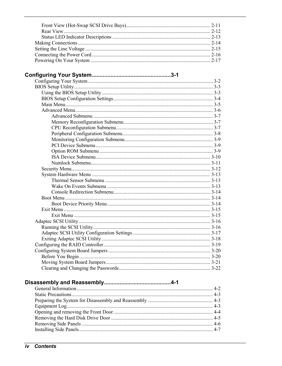 Intel Express 5800/120Ld User Manual | Page 6 / 194
