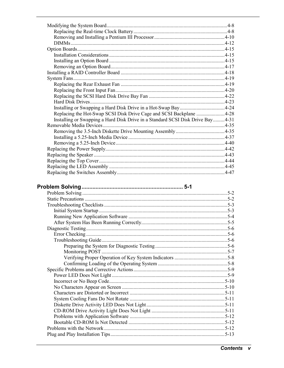 Intel Express 5800/120Ld User Manual | Page 7 / 194