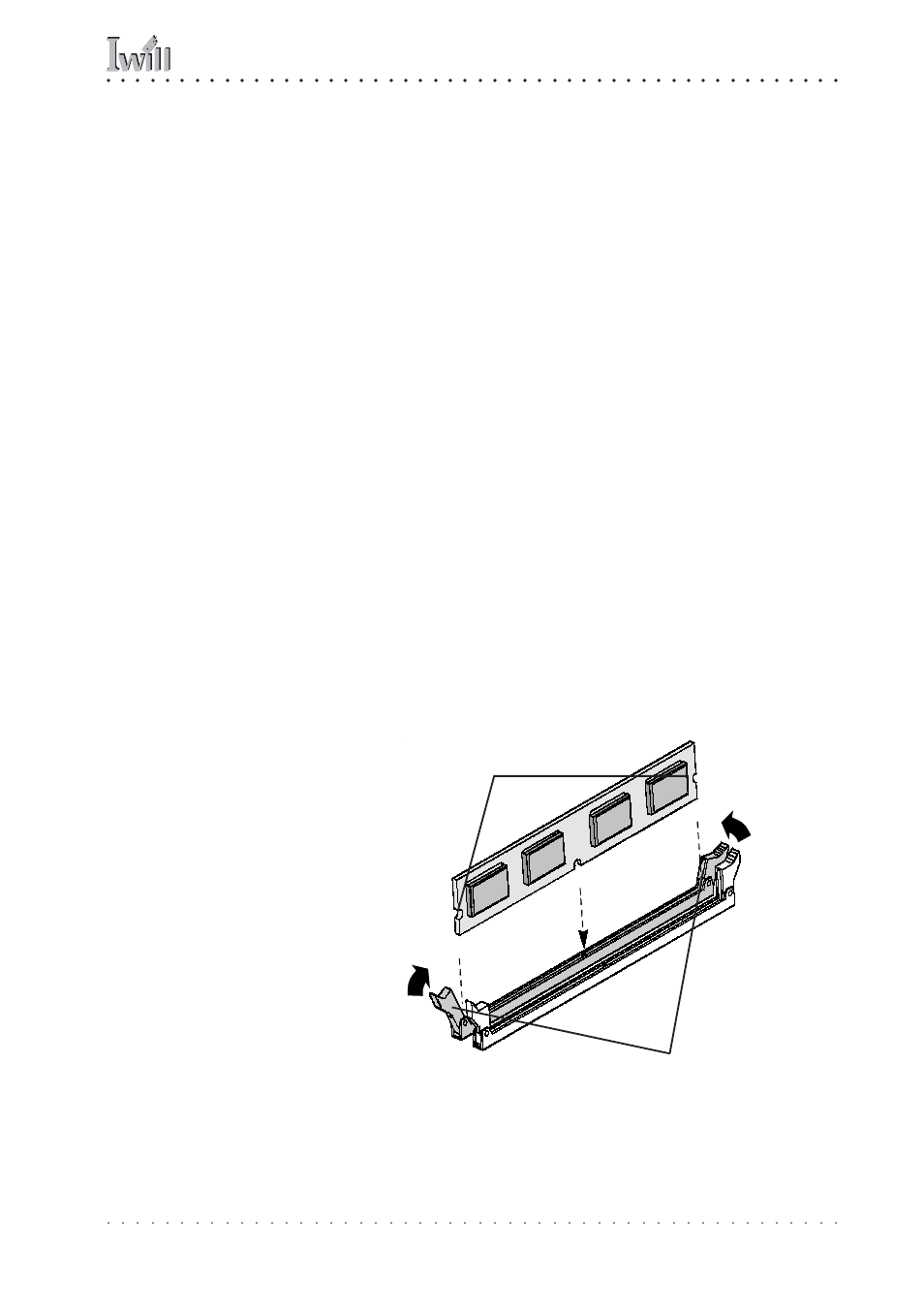 Installing memory modules, Installing the motherboard, User’s manual | Socket retaining arms, Module retaining notches | Intel FB24624100 User Manual | Page 57 / 108