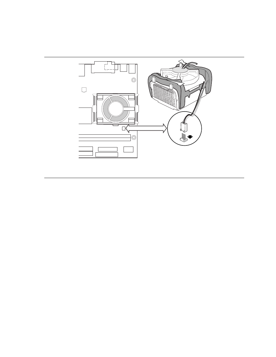 Connecting the processor fan heat sink cable, Removing the processor | Intel D845PESV User Manual | Page 25 / 78