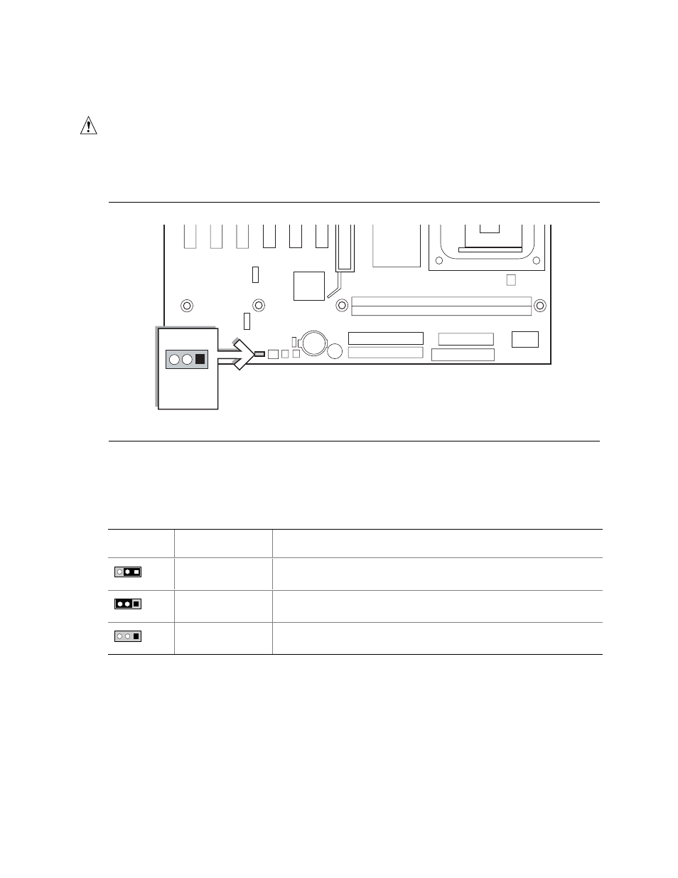 Setting the bios configuration jumper block, Caution | Intel D845PESV User Manual | Page 34 / 78