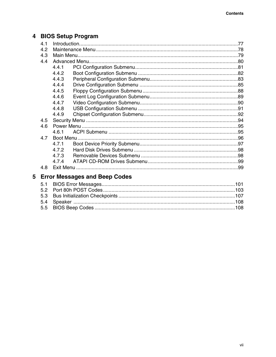 Intel D865PCD User Manual | Page 7 / 110