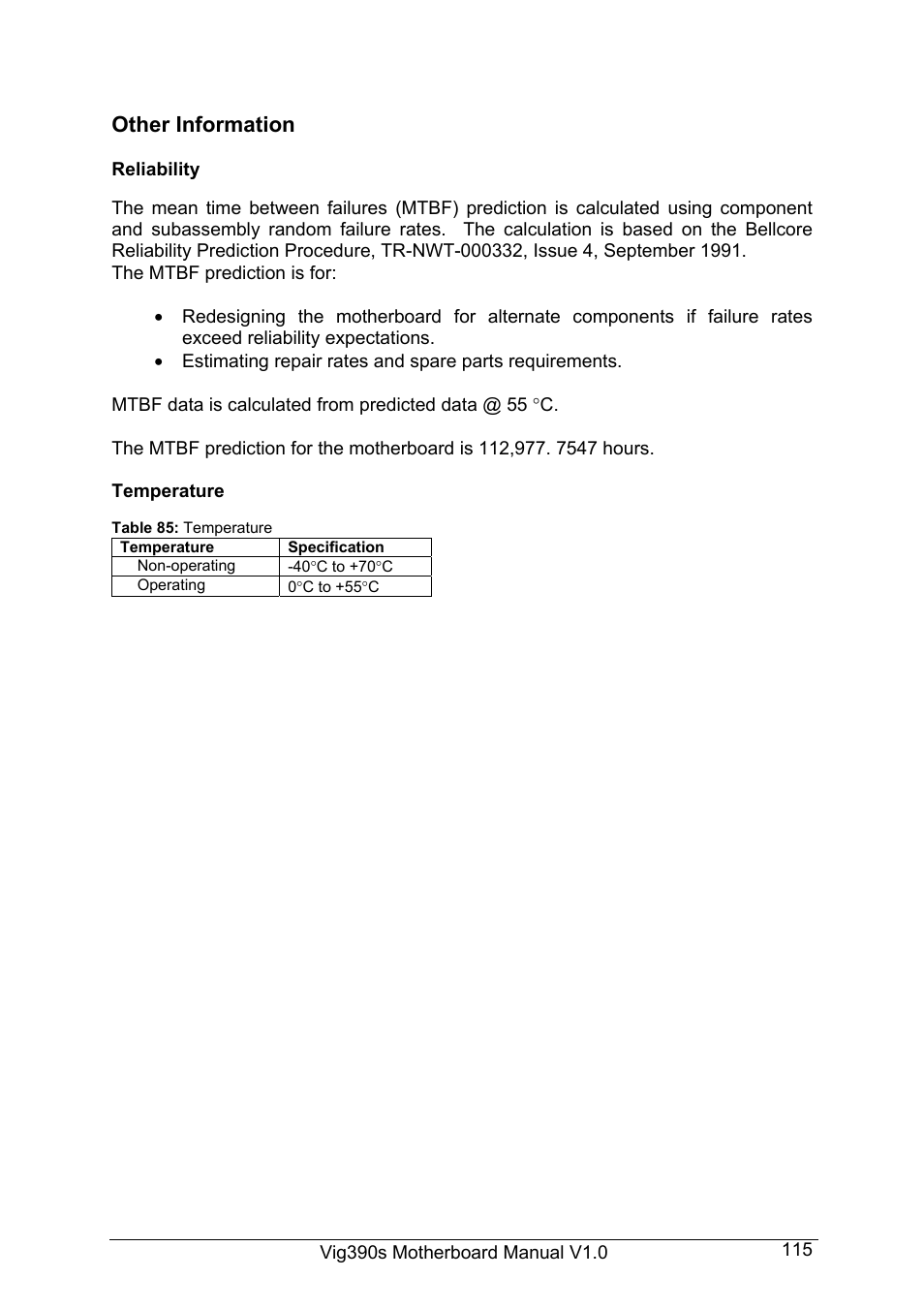 Intel Vig390s User Manual | Page 116 / 123