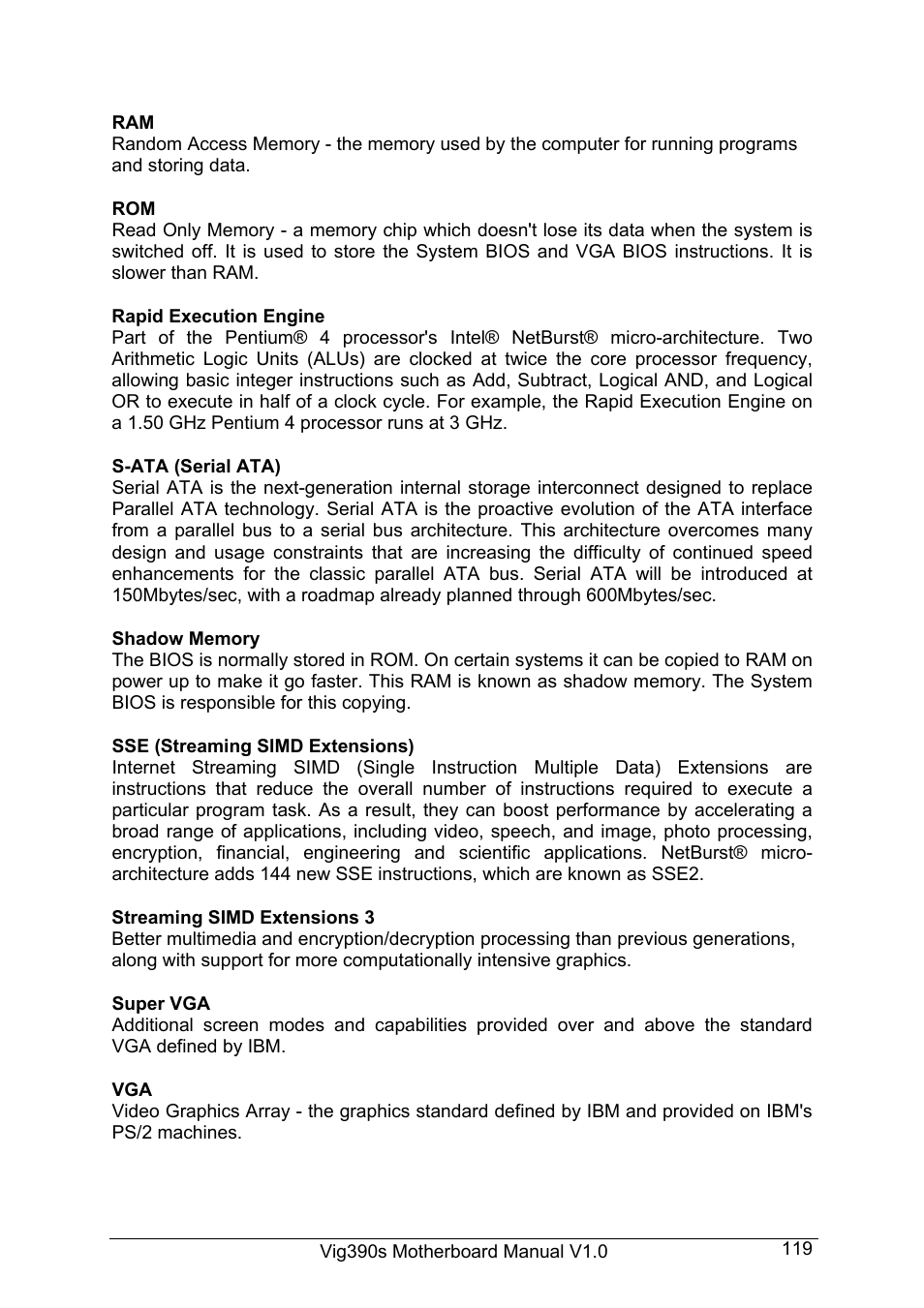 Intel Vig390s User Manual | Page 120 / 123