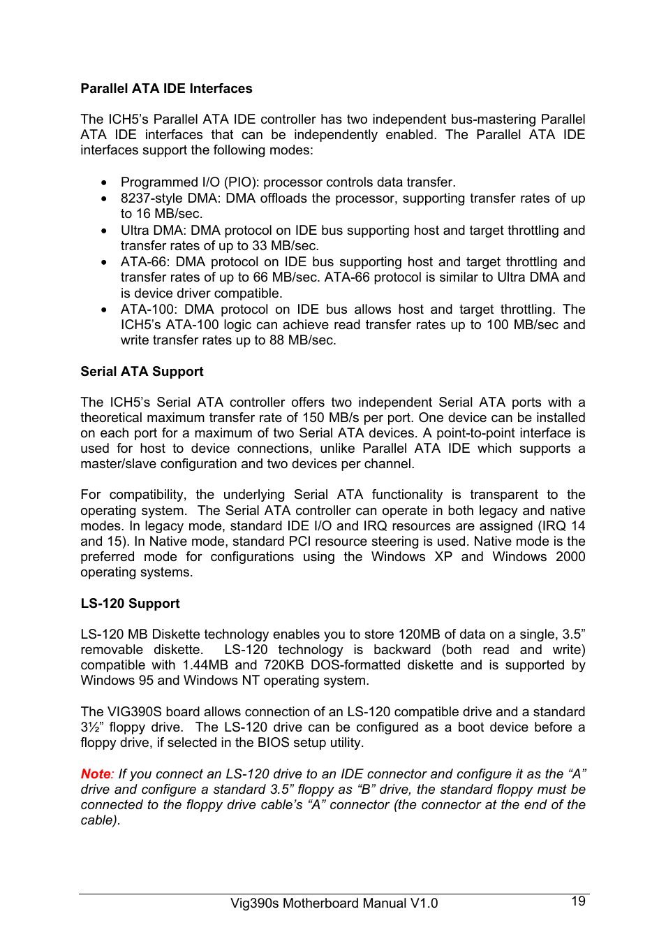 Intel Vig390s User Manual | Page 20 / 123