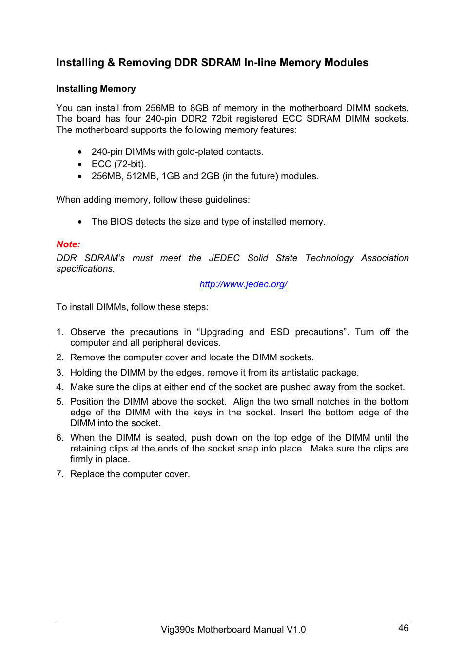 Intel Vig390s User Manual | Page 47 / 123