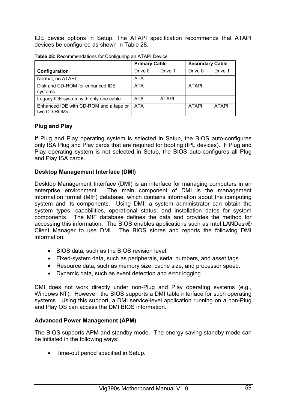 Intel Vig390s User Manual | Page 60 / 123