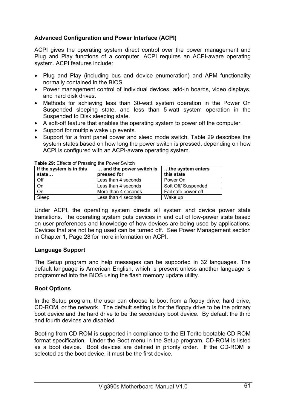 Intel Vig390s User Manual | Page 62 / 123