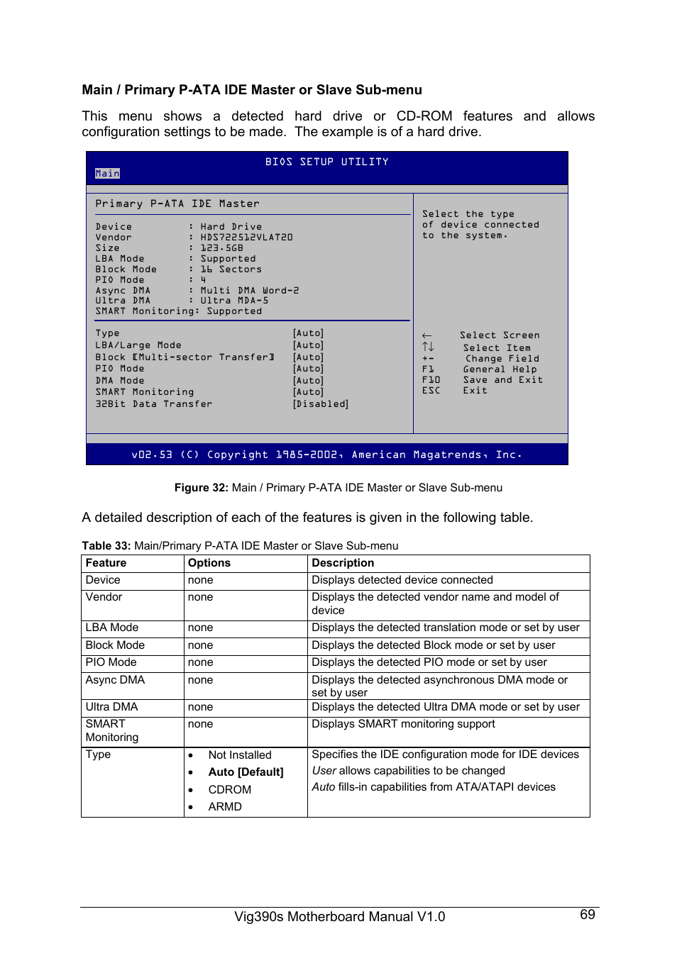 Intel Vig390s User Manual | Page 70 / 123
