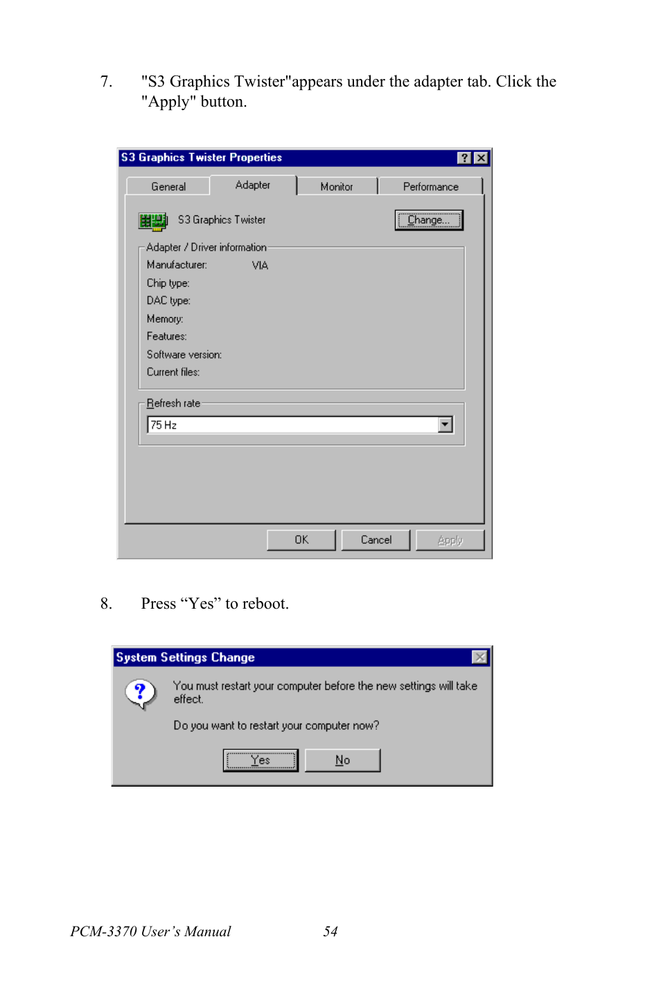 Intel PCM-3370 User Manual | Page 66 / 128