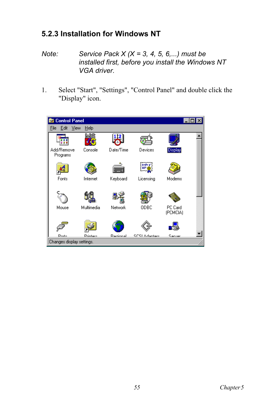 3 installation for windows nt, Installation for windows nt | Intel PCM-3370 User Manual | Page 67 / 128