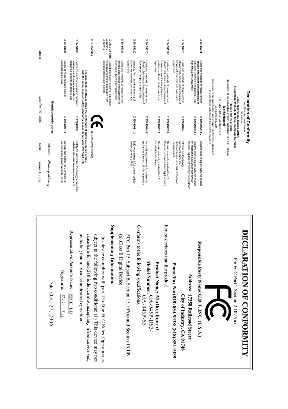 Intel GA-945P-DS3/S3 User Manual | Page 2 / 72