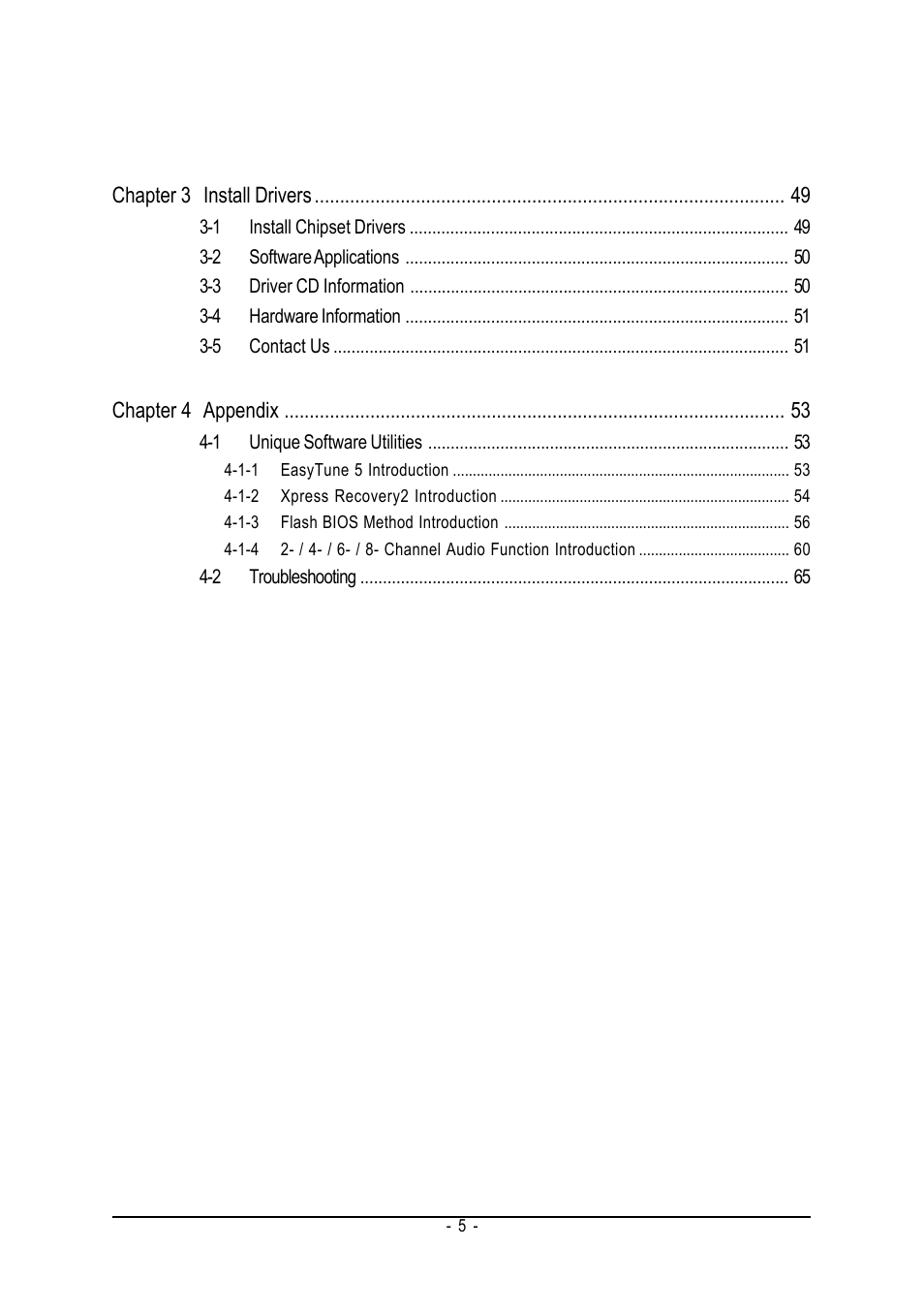 Intel GA-945P-DS3/S3 User Manual | Page 5 / 72