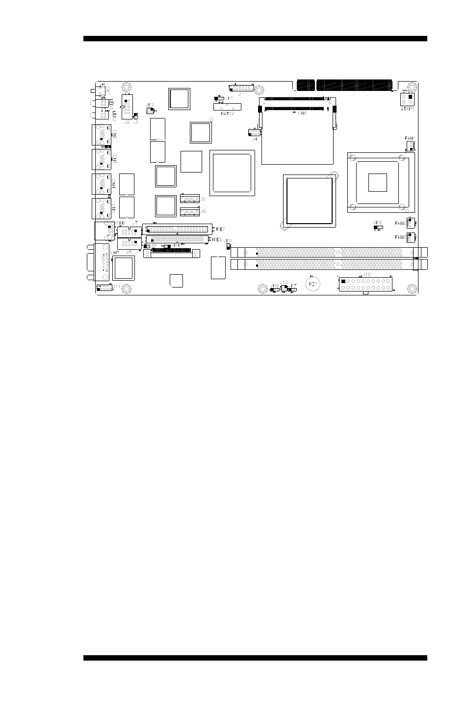 Connector locations on mb875 | Intel MB875 User Manual | Page 17 / 66