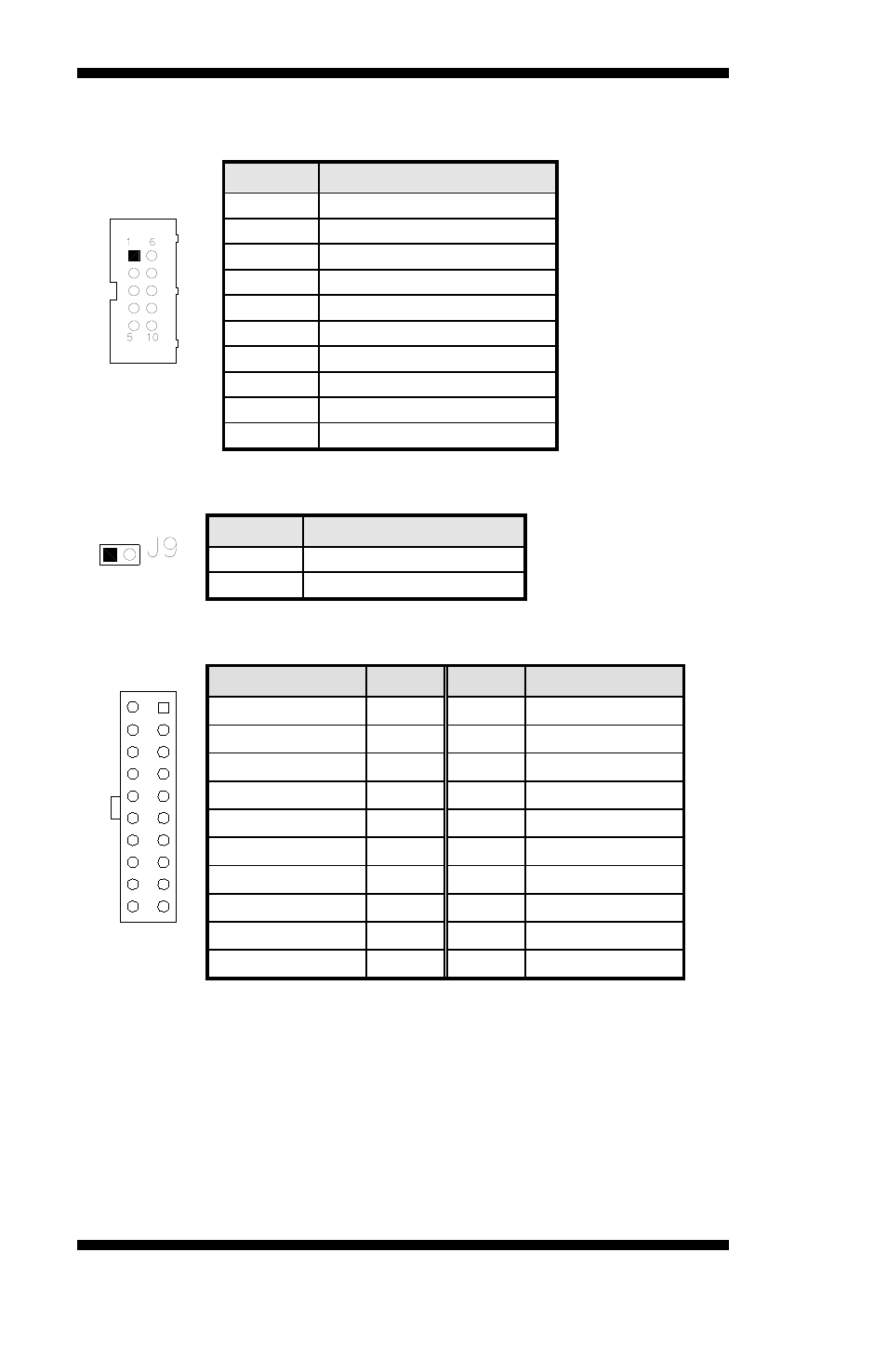 J8: com4 serial port, J9: case open detect header, J10: atx power connector | Intel MB875 User Manual | Page 20 / 66