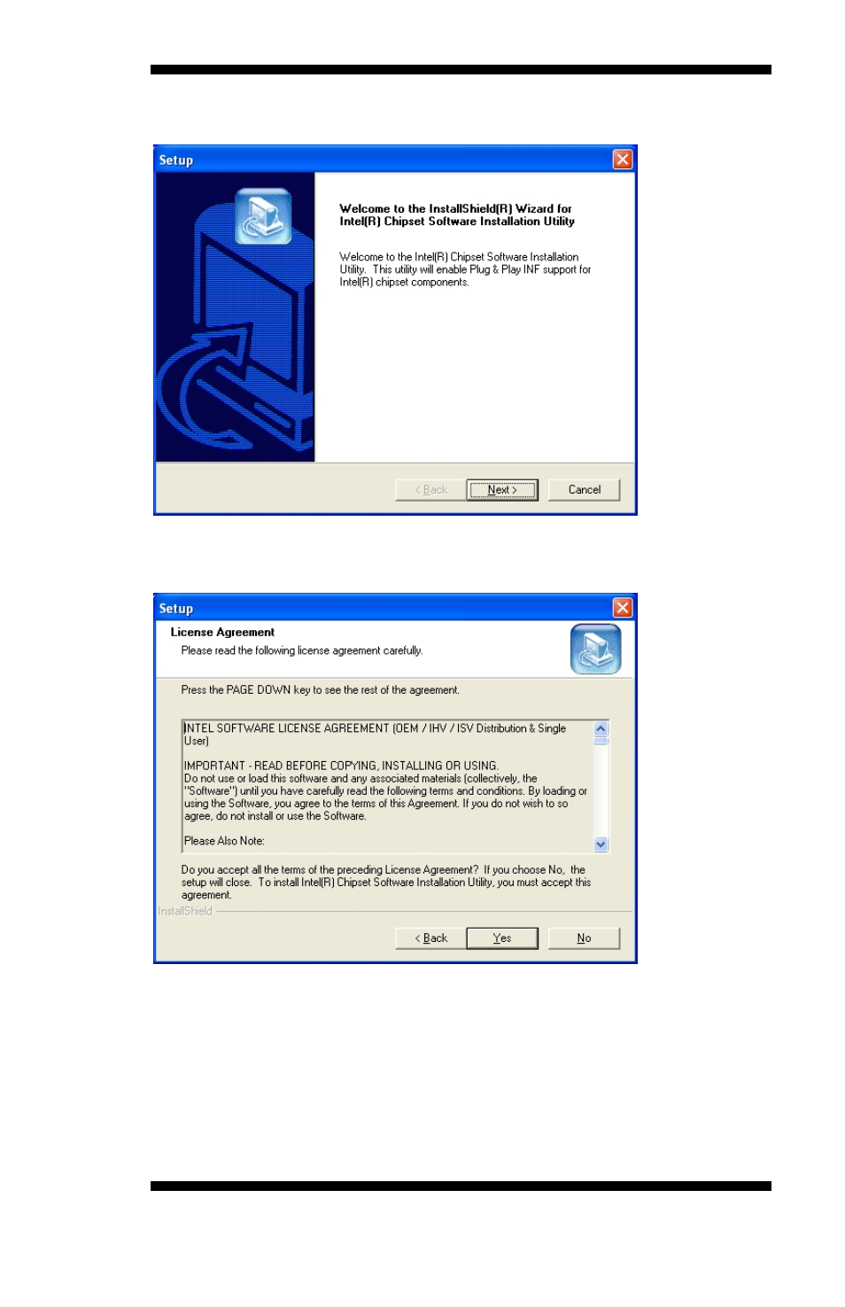 Drivers installation | Intel MB875 User Manual | Page 49 / 66