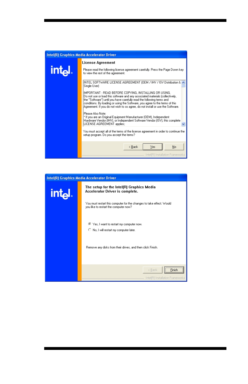 Drivers installation | Intel MB875 User Manual | Page 51 / 66