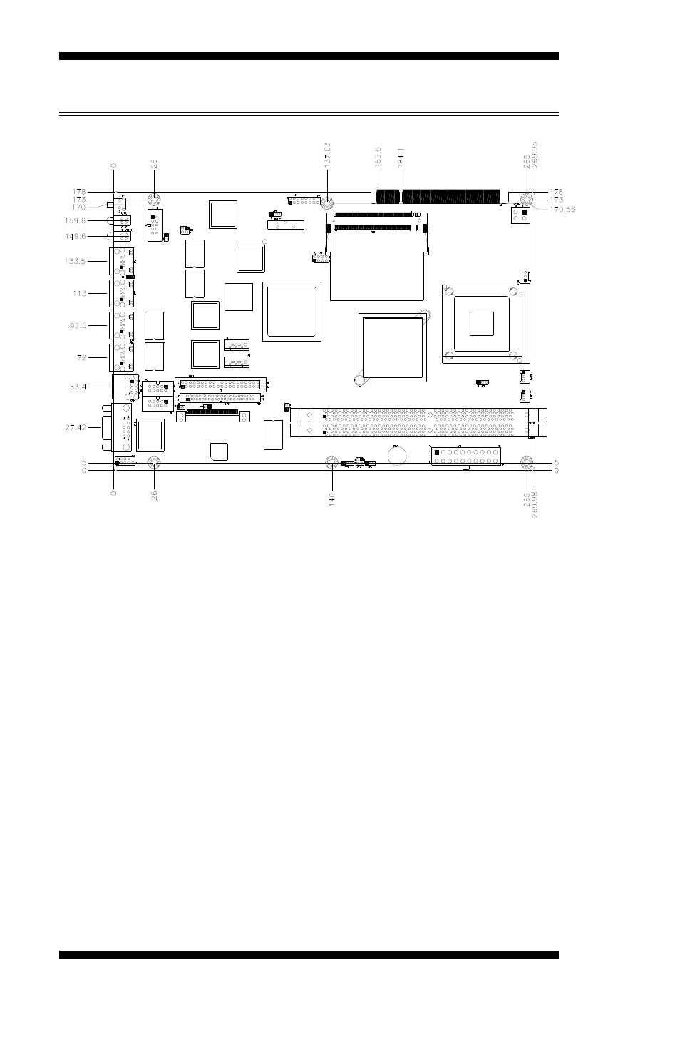 Board dimensions | Intel MB875 User Manual | Page 8 / 66