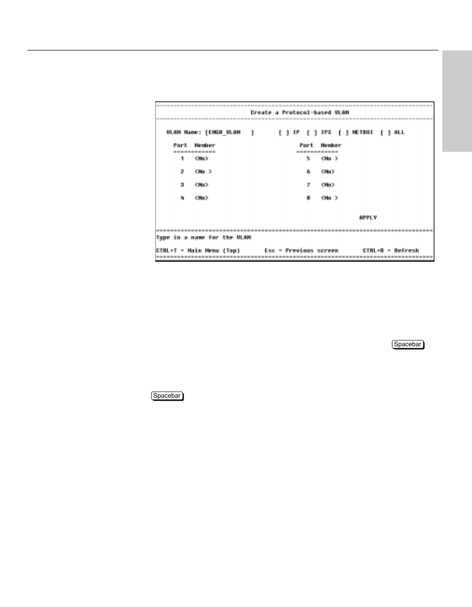 Add a protocol-based vlan, Description | Intel NetStructure 470 User Manual | Page 105 / 155