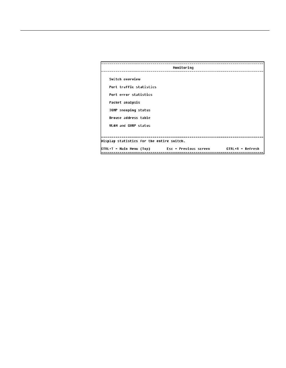 Monitor (network statistics), Description | Intel NetStructure 470 User Manual | Page 108 / 155