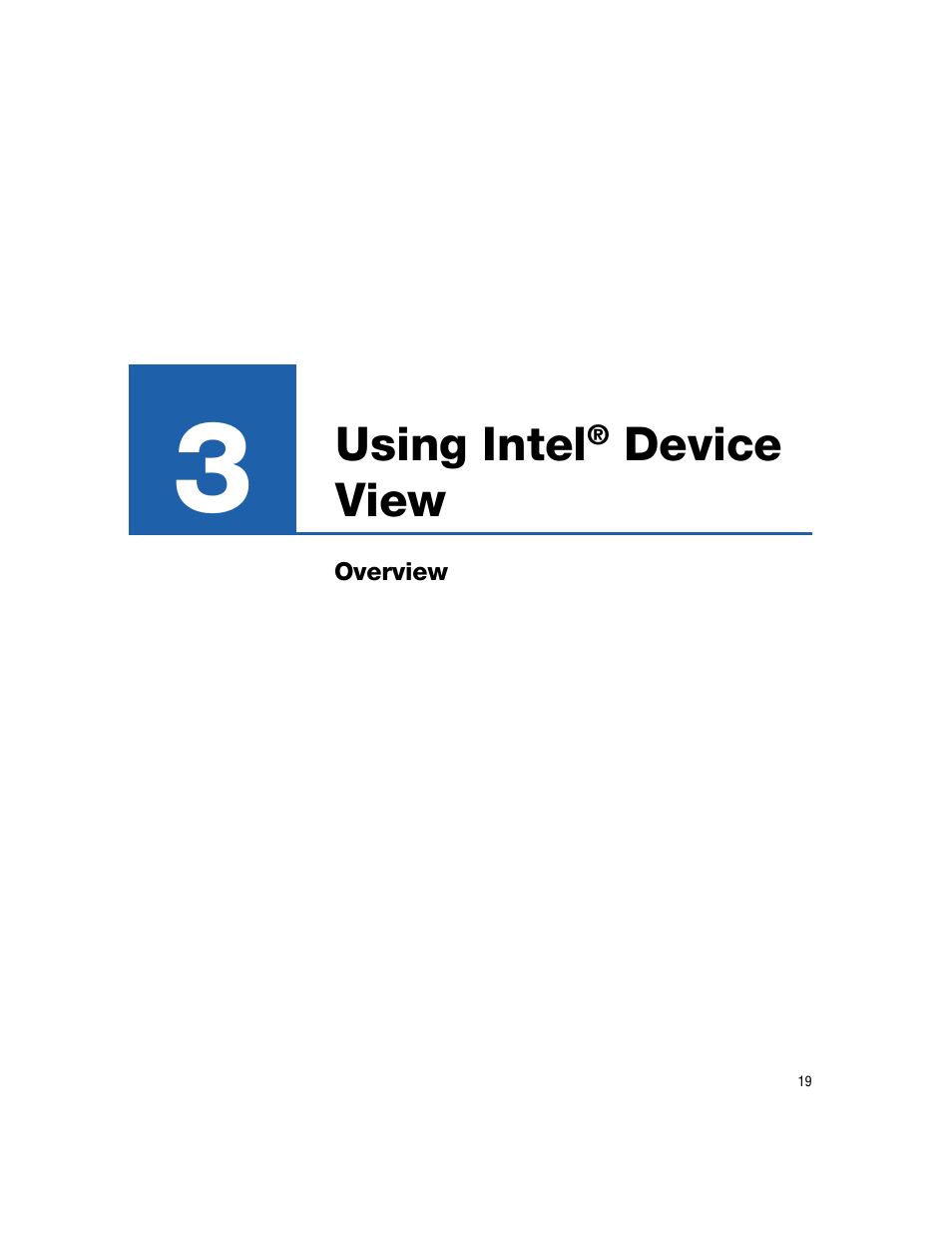 Using intel, Device view | Intel NetStructure 470 User Manual | Page 25 / 155