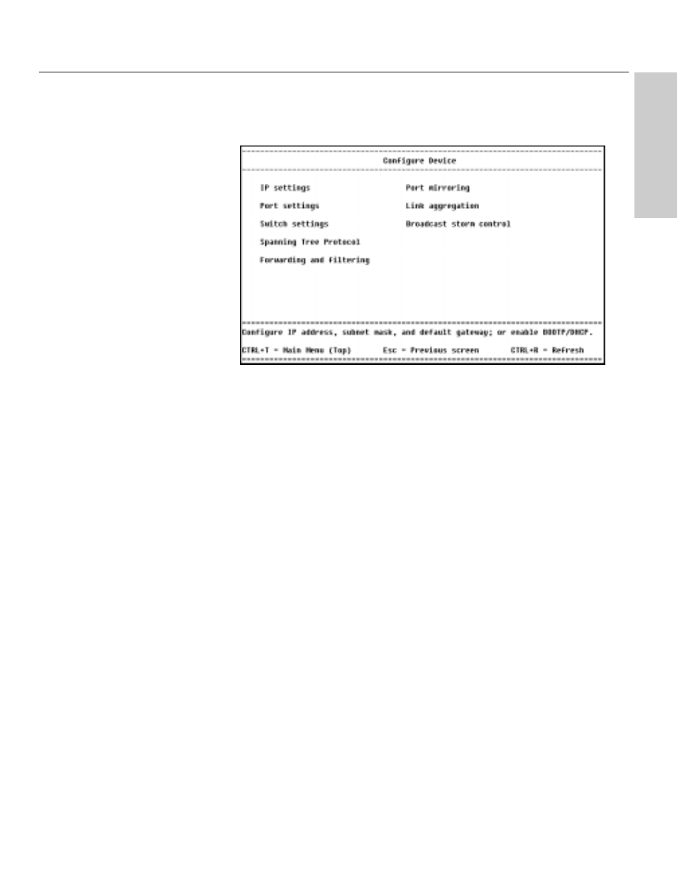 Configure device, Description | Intel NetStructure 470 User Manual | Page 59 / 155