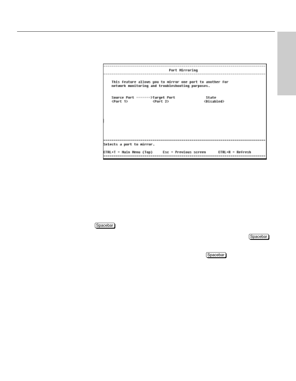 Port mirroring, Description | Intel NetStructure 470 User Manual | Page 77 / 155