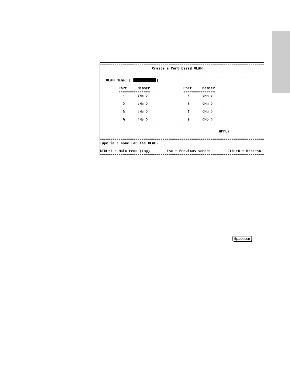 Add a port-based vlan, Description | Intel NetStructure 470 User Manual | Page 91 / 155