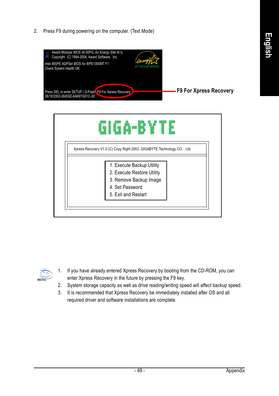English | Intel GA-8I915G-ZFD User Manual | Page 49 / 72