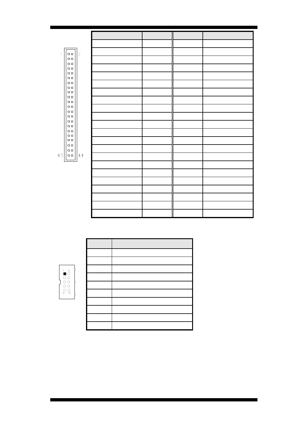 J1, j2, j5: com3, com2, com4 serial ports, Pin # signal name (rs-232) | Intel MB935 User Manual | Page 21 / 66