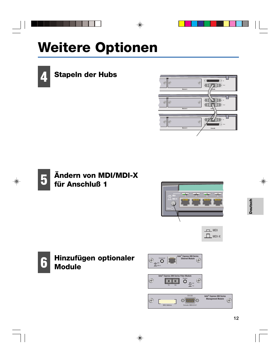 Weitere optionen | Intel EXPRESS 330T User Manual | Page 13 / 16