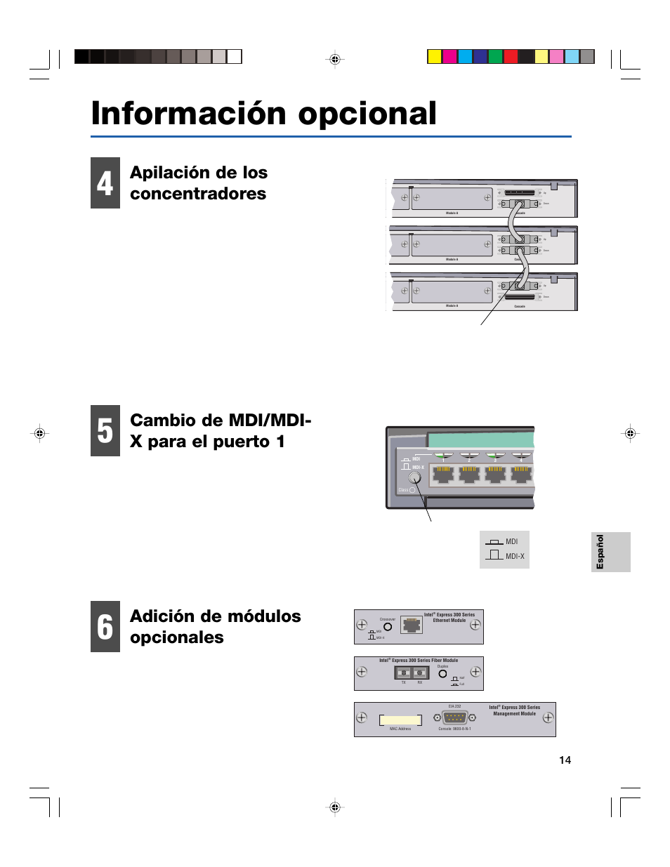 Información opcional | Intel EXPRESS 330T User Manual | Page 15 / 16