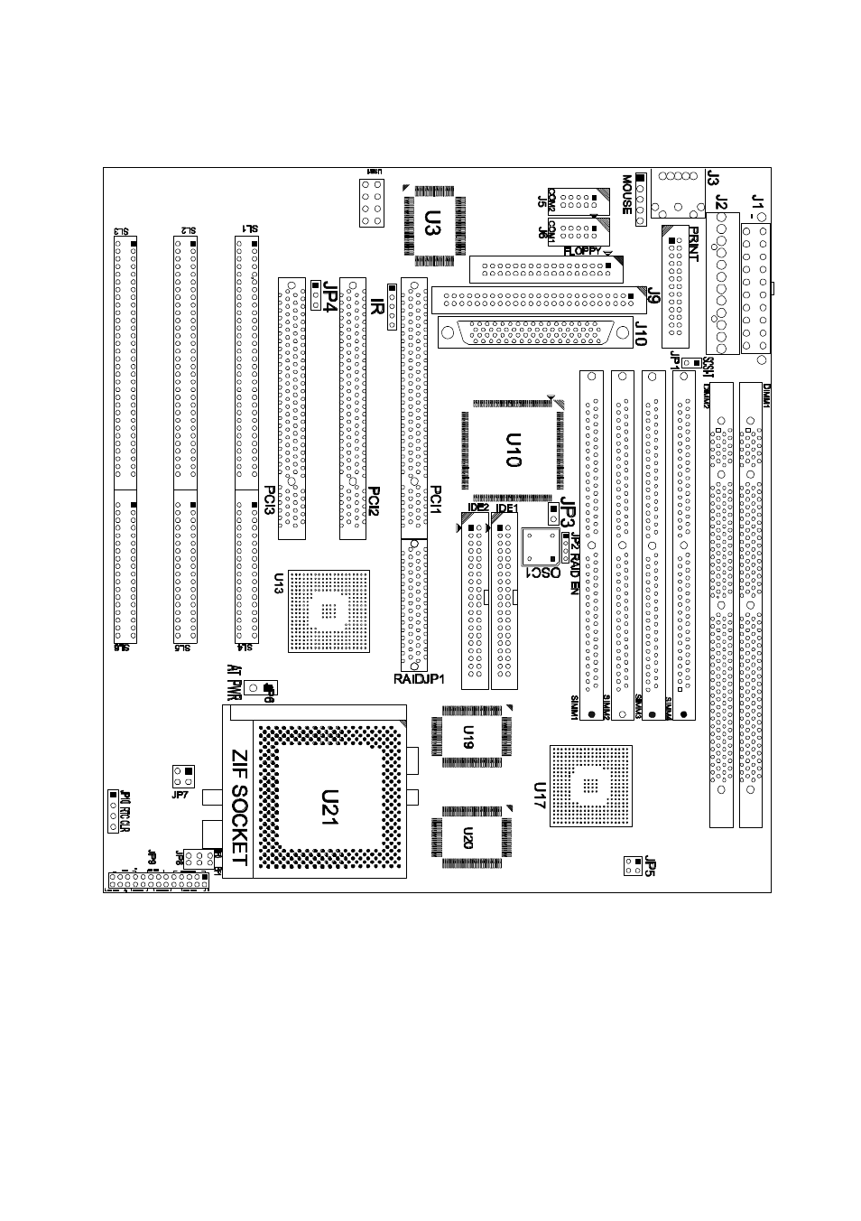 Map of tx2 mother board | Intel 430TX User Manual | Page 56 / 65