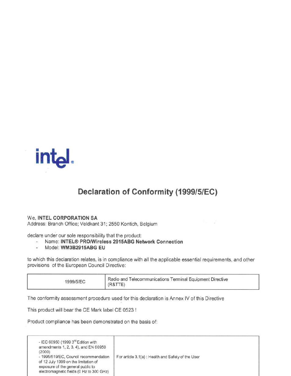 Intel 3945ABG User Manual | Page 161 / 180