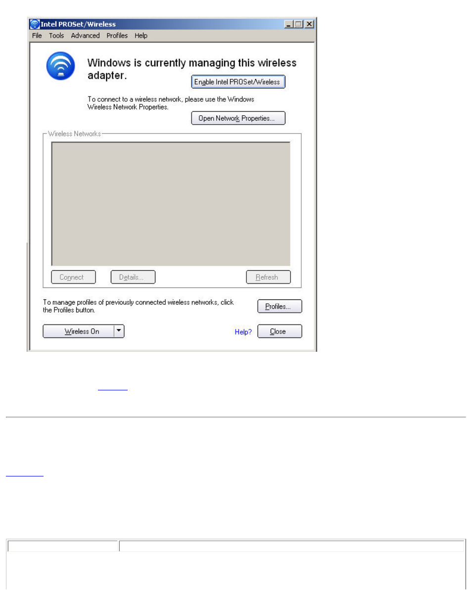 Manage exclusions, Manage, Exclusions | Manage exclusions (profiles menu) | Intel 3945ABG User Manual | Page 25 / 180
