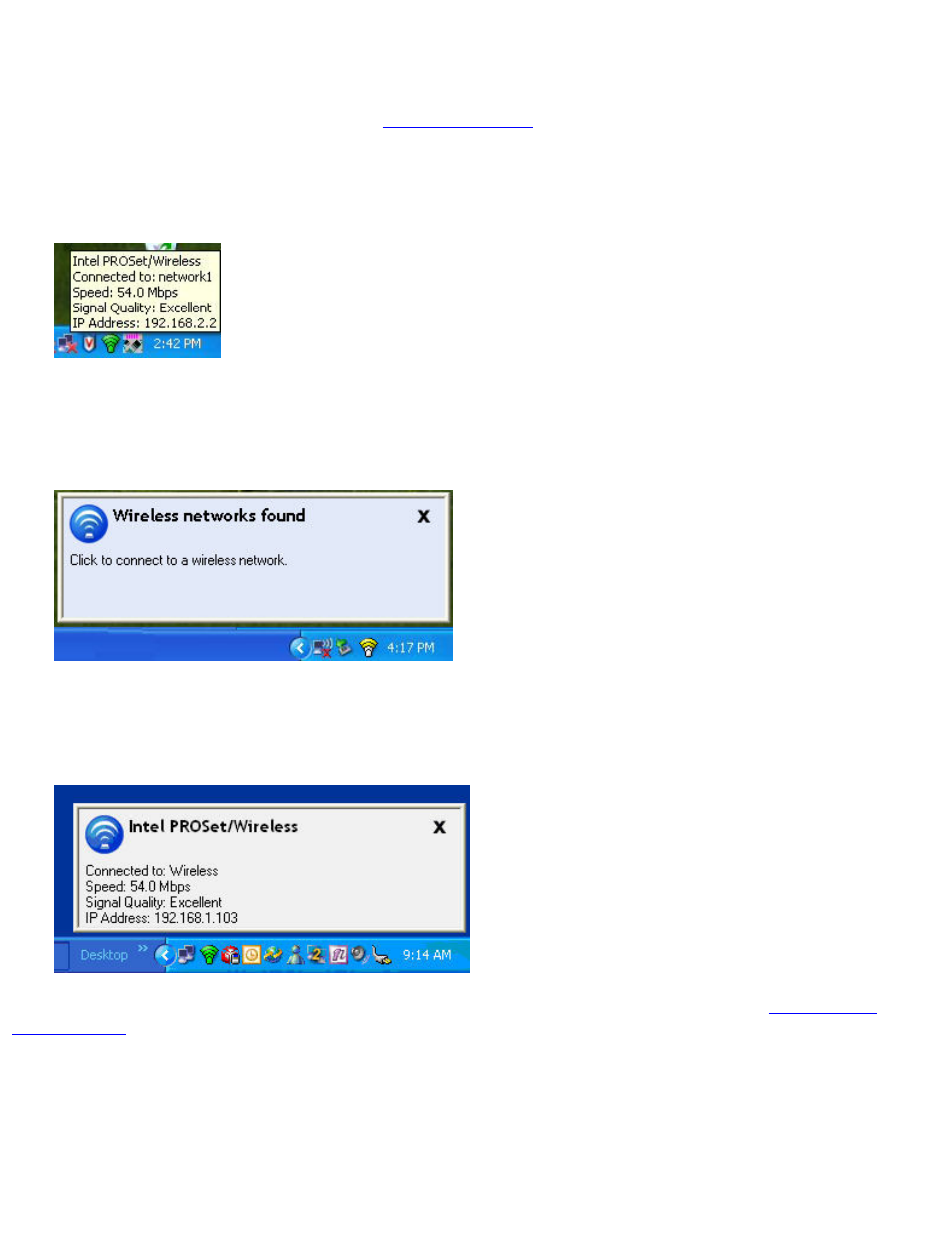 Tool tips, Desktop alerts | Intel 3945ABG User Manual | Page 7 / 180