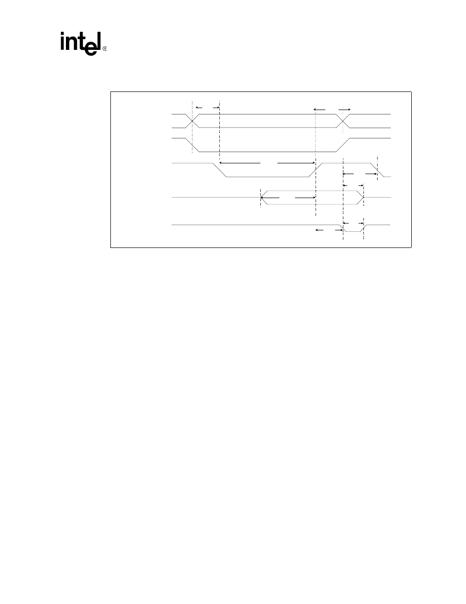 3 cpu timing parameters, 2 endian, Cpu timing parameters | Endian, Write timing diagram - asynchronous interface, Figure 32 | Intel IXF1104 User Manual | Page 122 / 231