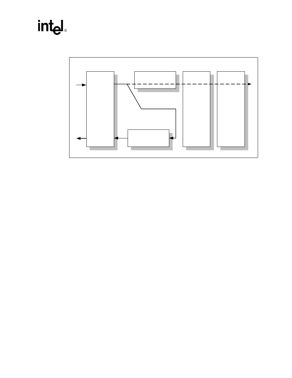 Figure 33. spi3 interface loopback path, 2 line side interface loopback, Spi3 interface loopback path | Figure 33 | Intel IXF1104 User Manual | Page 126 / 231